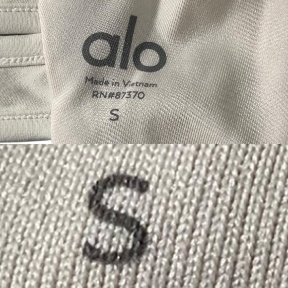 Alo Yoga Electric Sports Bra S Bone Cutout Back Athletic - Picture 6 of 12